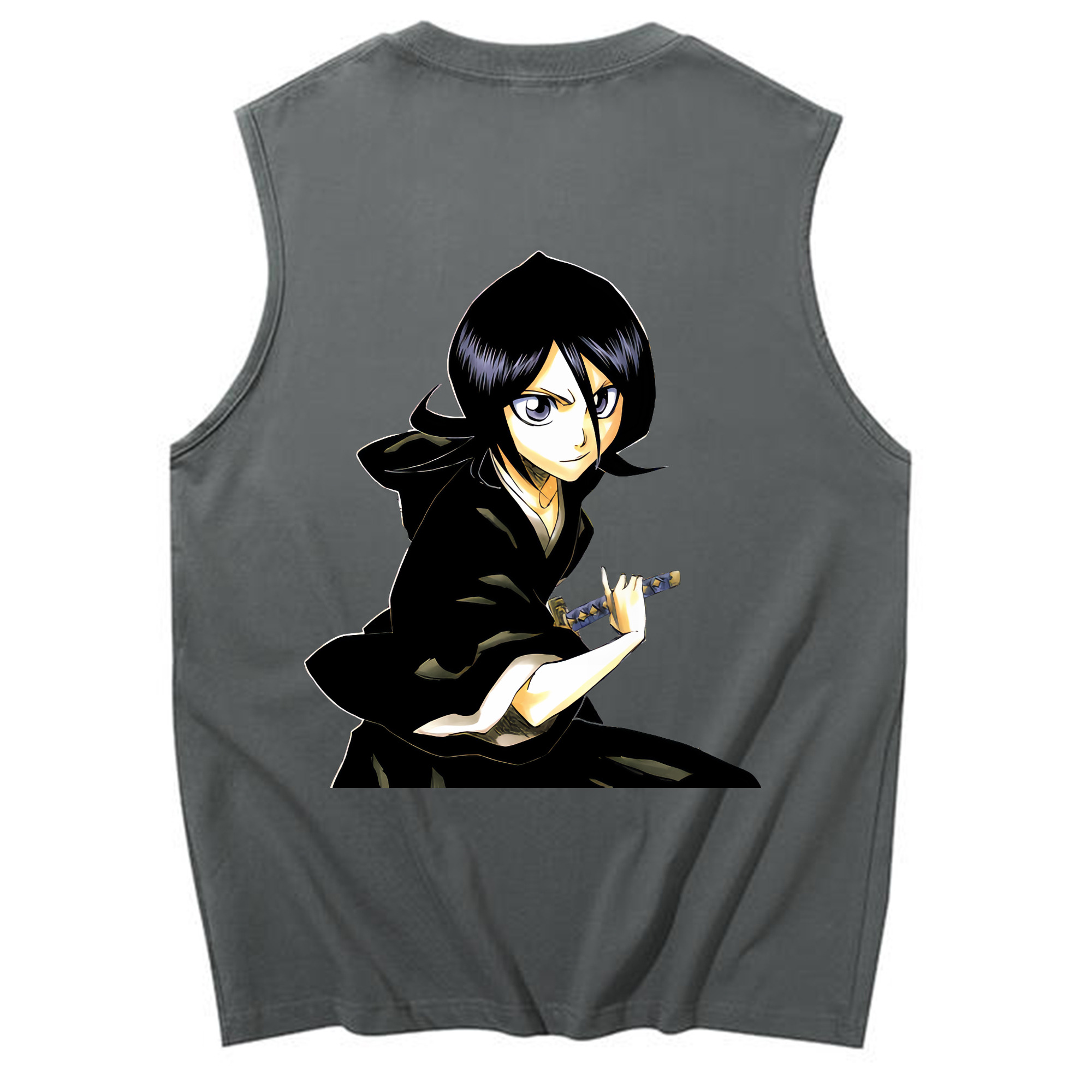 （画像用） ブリーチ 朽木ルキア BLEACH Kuchiki Rukia コットン100％タンクトップ（背面プリント）